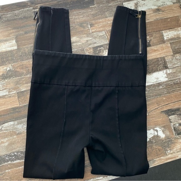 Anthro Pilcro Ankle Zipper High Rise Black Denim Leggings - Picture 5 of 10